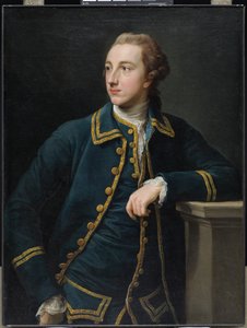 Portrait of a Man in a Green Suit by Pompeo  Girolamo Batoni