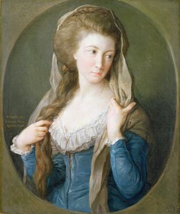 Portrait of a Woman, traditionally identified as Margaret Stuart, Lady Hippisley by Pompeo Girolamo Batoni