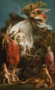 Time Unveiling Truth by Pompeo Girolamo Batoni