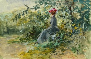 A Moments Rest by Pompeo Mariani