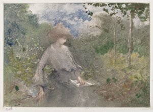 Reading in a Garden