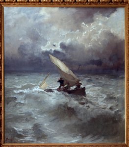 Storm at Sea by Pompeo Mariani