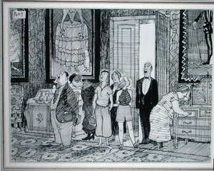 The British Character: Keen Interest in Historic Houses, Illustration from Punch, Published 8th July 1936 by Pont