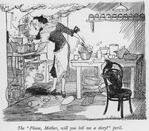 The Please, Mother, will you tell me a story? peril by Pont