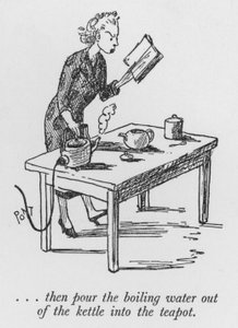 Then Pour the Boiling Water Out of the Kettle into the Teapot