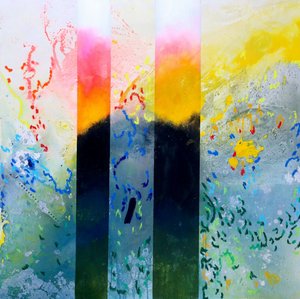 Vibrant Abstract Landscape