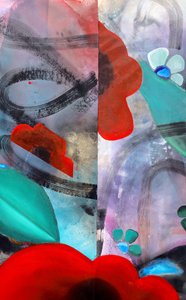 Vibrant Abstract Poppies