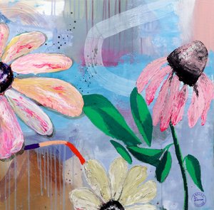 Vibrant Floral Abstract
