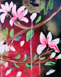 Vibrant Magnolia Bloom