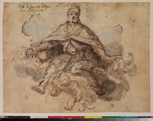 Apotheosis of Saint Augustine, recto, 1675-99