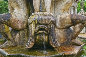 Fish Carving at the Base of an Obelisk, Lamego, Portugal. 1738 by Portuguese School