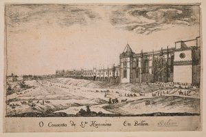 Jeronimos Monastery in the Belem District, Portugal 1662 by Portuguese School