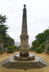Santuário de Nossa Senhora dos Remédios Obelisk, Lamego, Portugal. 1738 by Portuguese School