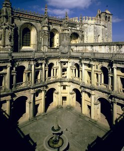 View of the Claustro dos Felipes, completed after 1584 by Portuguese School