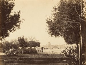 St. Peters from the Pincian Hill by Possibly by Jane Martha St. John.