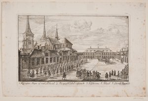 Cathedral Square in Roskilde by Poul Isac Grønvold