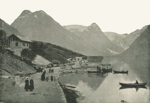 Mundal, on the Fjaerlandsfjorden, Sogn, Norway