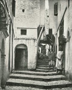 The Rue de la Kasbah, Algiers, Algeria, 1895 by Poulton and Co