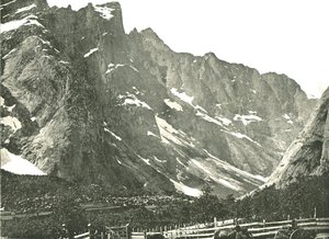 The Trolltindane mountains, Horgheim, Norway, 1895 by Poulton and Co
