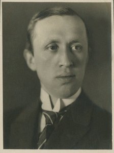 Portrait of Karel Capek by Prague . Photo studio Vanek