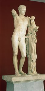 Statue of Hermes and the Infant Dionysus