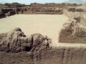 Chimu Culture: View of the Pre-Columbian City of Chanchan, 850-1470 AD