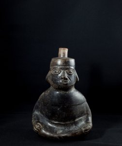 Anthropomorphic Vase with Handle / Peru, Mochica Culture