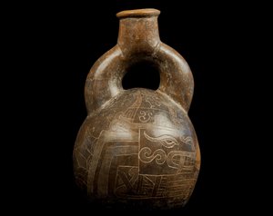 Stirrup Handle Vase / Culture Chavin by Precolombian Precolombian