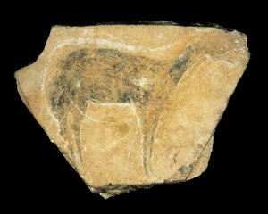 Black Doe, Parpallo Cave, Spain, Upper Paleolithic by Prehistoric Prehistoric