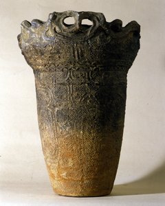 Large terracotta vase from the Jomon period. Rome, National Museum of Oriental Art