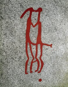 Nordic Bronze Age: Couple Embracing, Rock Carvings in Tanum, Sweden by Prehistoric Prehistoric