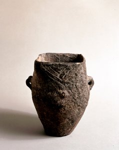 Terracotta Vase with Square Opening from the Neolithic Age by Prehistoric Prehistoric