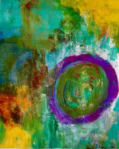 Vibrant Abstract Circle by Preston Harmon