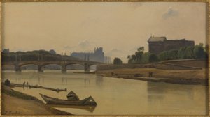 The Concorde Bridge seen from the Conference Quay, circa 1830