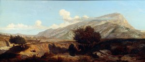 View of the Holy Mountain Victory Landscape of Maquis in the South by Prosper Joseph Gresy