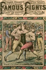 He caught Tom a smack under the chin, late 19th or early 20th century