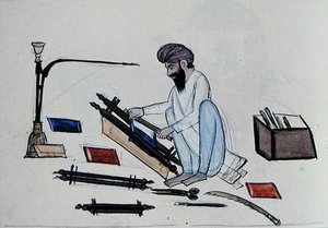 Book-Binder, c.1890 by Punjabi School