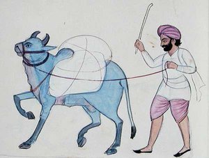 Washerman (Dhobi) c.1890 by Punjabi School