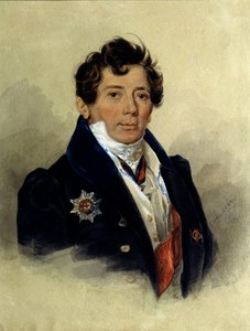Portrait of Alexander Turgenev (1784-1846), Historian and Russian Statesman by Pyotr Fyodorovich Sokolov