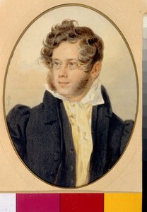 Portrait of the Poet Prince Pyotr A. Vyazemsky by Pyotr Fyodorovich Sokolov
