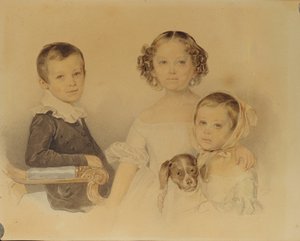 Portrait of the Lanskoy Children, 1839