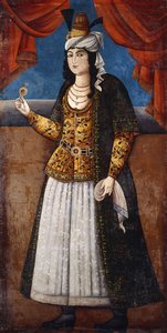 Portrait of a Lady by Qajar School
