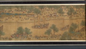 Spring Festival on the River (detail) by Qing Dynasty Chinese School