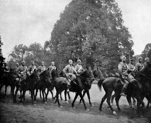 Danish Hussars at Bernsdorff, 1908 by Queen Alexandra