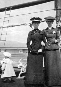 Prince Olav with Lady Antrim and Miss Knollys