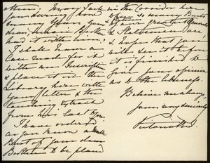 Letter from Queen Victoria to Mary Augusta Gordon, Windsor Castle, 16th March 1885 by Queen Victoria