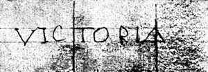 Signature of Princess Victoria at the Age of Four
