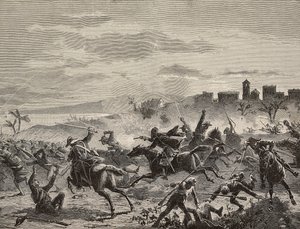 Defending of Cagliari during the French Attack, February 17
