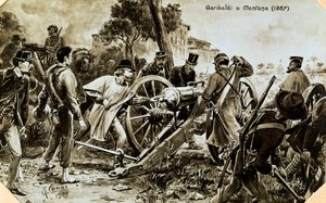 Garibaldi at Mentana by Quinto Cenni