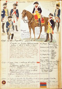 Military uniforms of Piedmontese Republic by Quinto Cenni